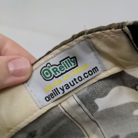 O'Reilly Auto Parts Strapback Hat Camouflage One Size Embroidered 6 Panel - Picture 10 of 10